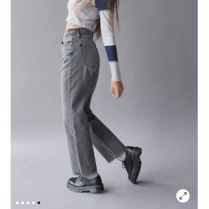 Urban outfitters BDG cowboy jeans high rise straight leg gray 25
